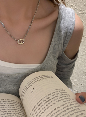 纯银复古韩国东大门吊坠项链定制