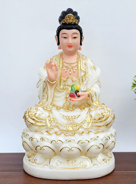 16寸女娲娘娘神像补天汉白玉