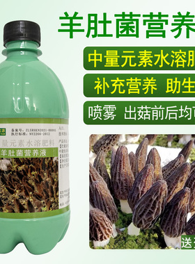 羊肚菌营养液外援肥料增产补充营养浇催菇水喷雾用中量元素水溶肥
