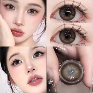 有点甜美瞳半年抛大小直径棕色自然纯欲学生年抛结婚隐形眼镜DTB