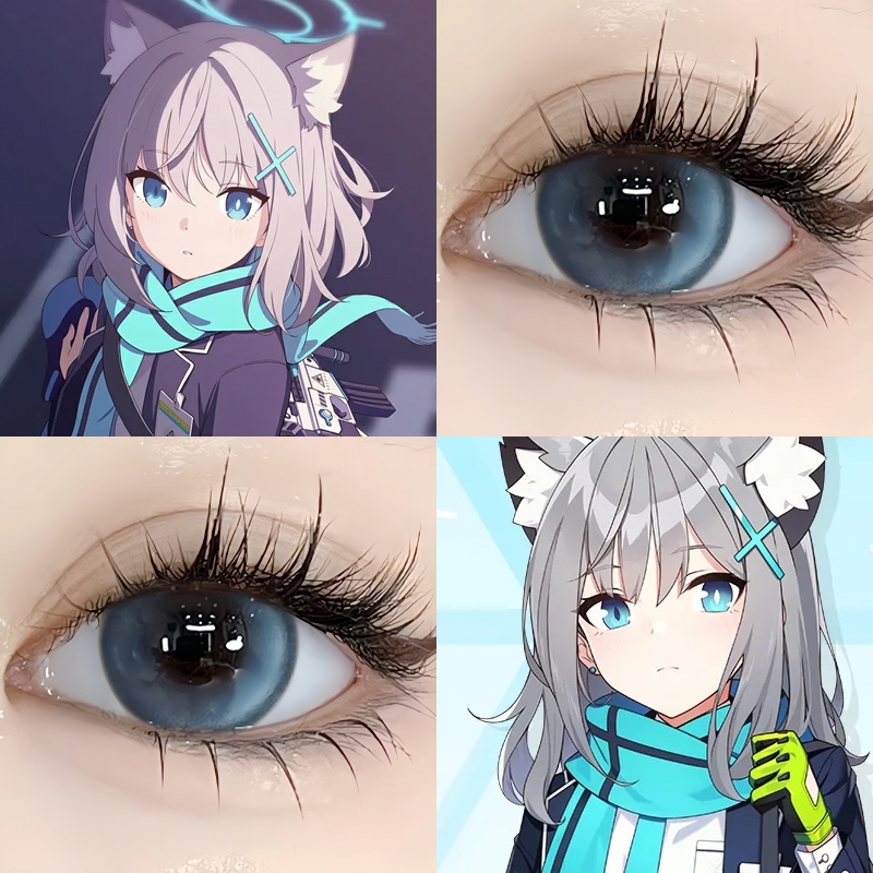 美瞳一副送护理液+盒