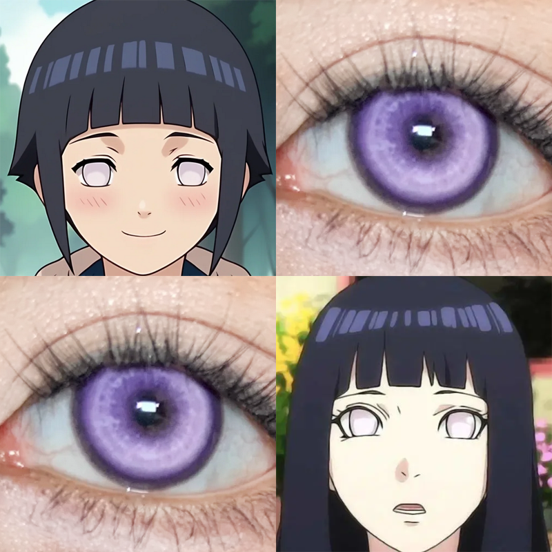 日向雏田cos美瞳火影忍者recolook锦鲤下蛊正品隐形眼镜漫展AH