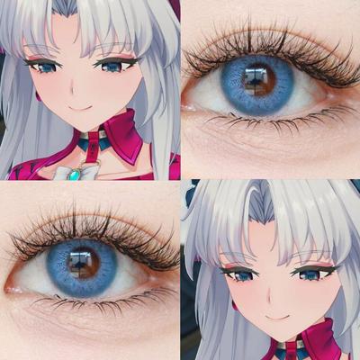 珂莱塔cos美瞳蓝半年抛鸣潮小大直径混血显色正品彩色隐形眼镜3PW