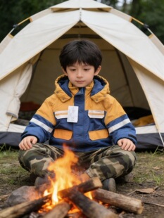 2026新款男小童棉服男保暖外套中童秋冬装休闲薄棉衣外套