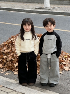 男女中童裤子春秋冬款加绒保暖2025新款儿童秋休闲裤宝宝秋季长裤