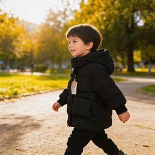 实体同步白鸭绒羽绒服儿童冬装加厚棉衣宝宝保暖洋气百搭外套