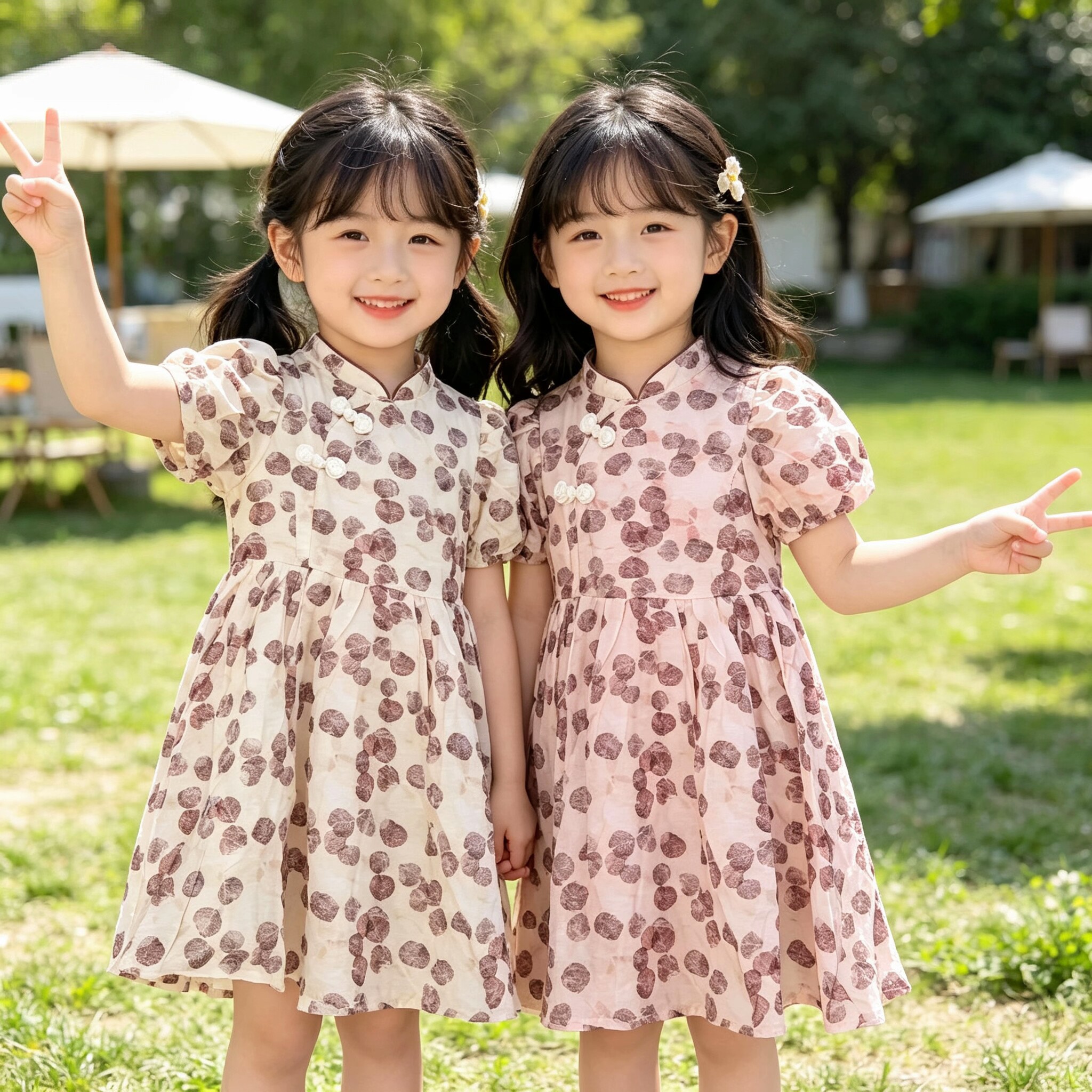 琦瑞德泽女童连衣裙夏季2026新款中大童夏装新中式公主裙儿童裙子
