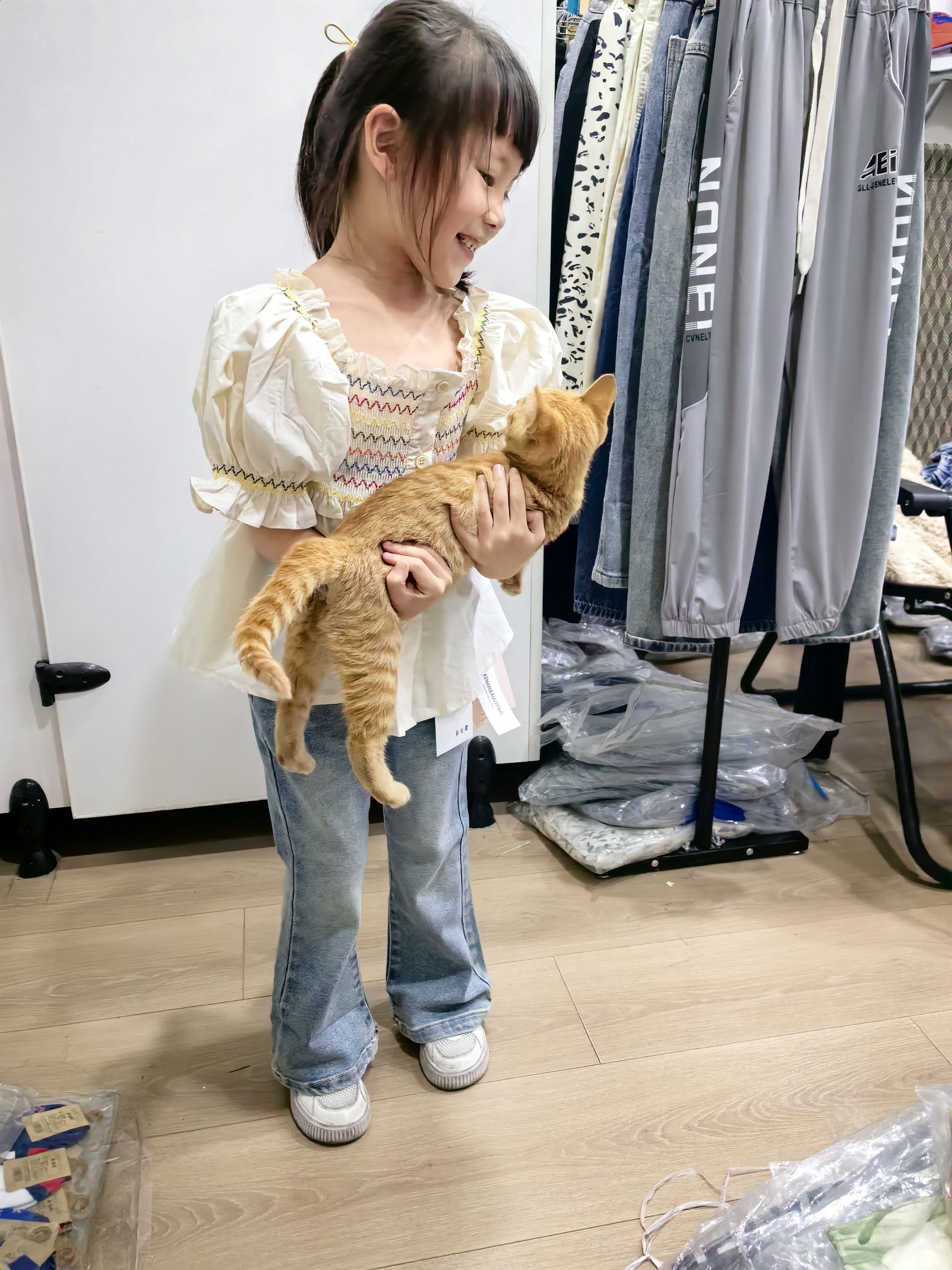 女童法式方领衬衫2025夏季新款中大童短袖衬衣儿童洋气甜美上衣