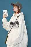2024秋冬加绒加厚连帽卫衣潮流宽松连帽外套W9908-P40加绒P45，女装短外套，星座414-3