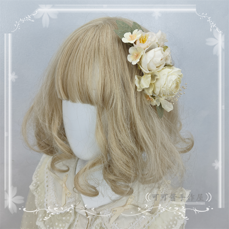 花朵花丸边夹原创手作小物发夹