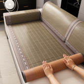 夏季 竹席沙发凉席垫2025新款 固定防滑凉垫子夏用沙发垫盖布巾定制