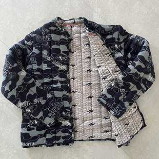 加厚驼绒迷彩棉袄男棉衣棉服秋冬季 保暖外套中老年爸爸 夹棉工装