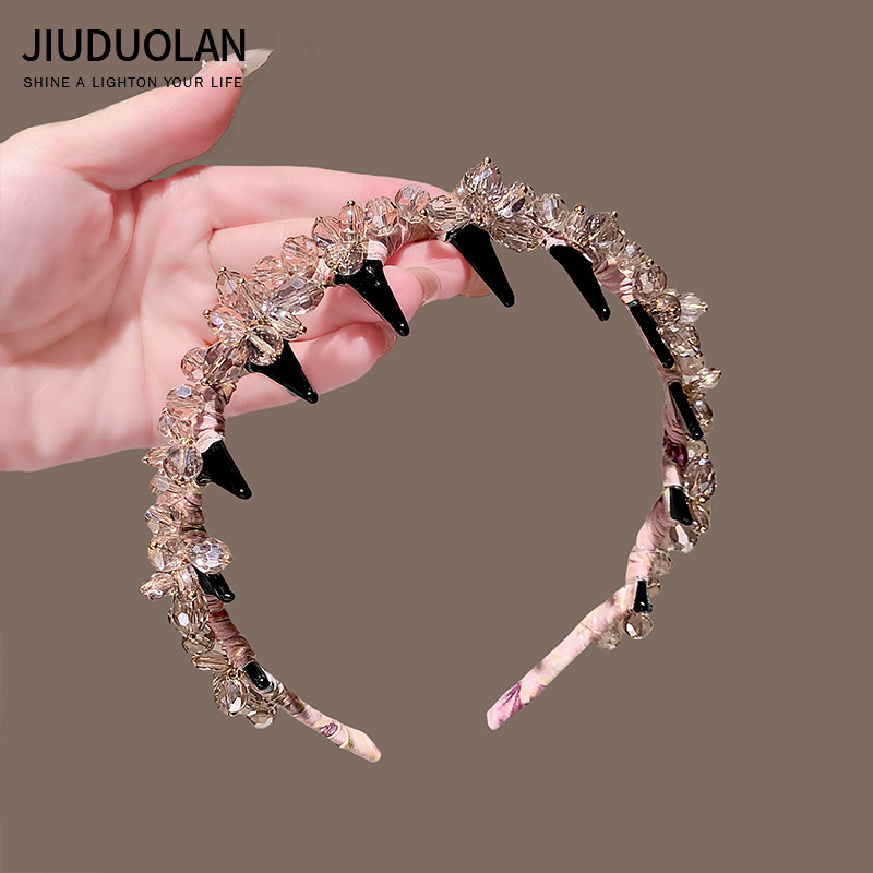 发箍女压发奢华高端水晶头饰精致轻奢重工发卡头箍高级感带齿发饰,饰品/流行首饰/时尚饰品新,发饰,淘宝优惠券,粉丝福利购,淘宝优惠卷