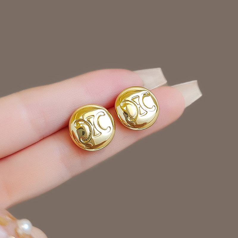 凯旋门圆形独特耳钉女2025新款
