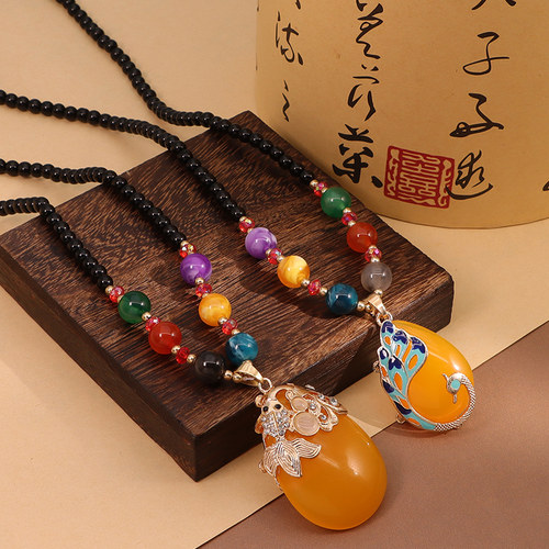 秋冬毛衣链女百搭长款项链女