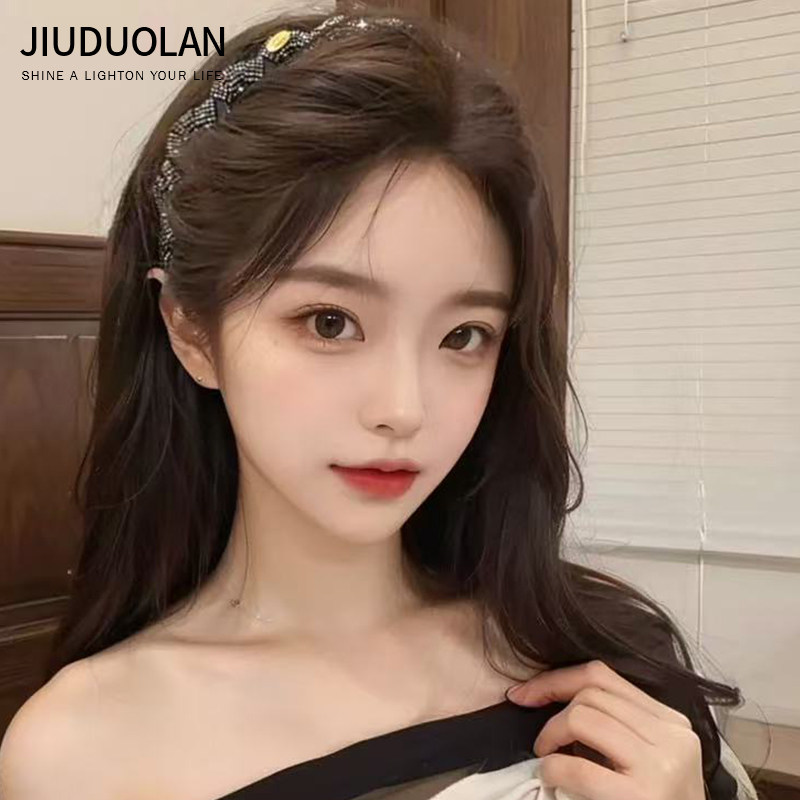 枪灰闪钻齿梳立体发箍女洗脸