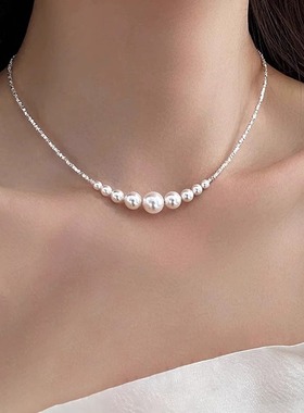 碎银几两项链女冷淡风轻奢