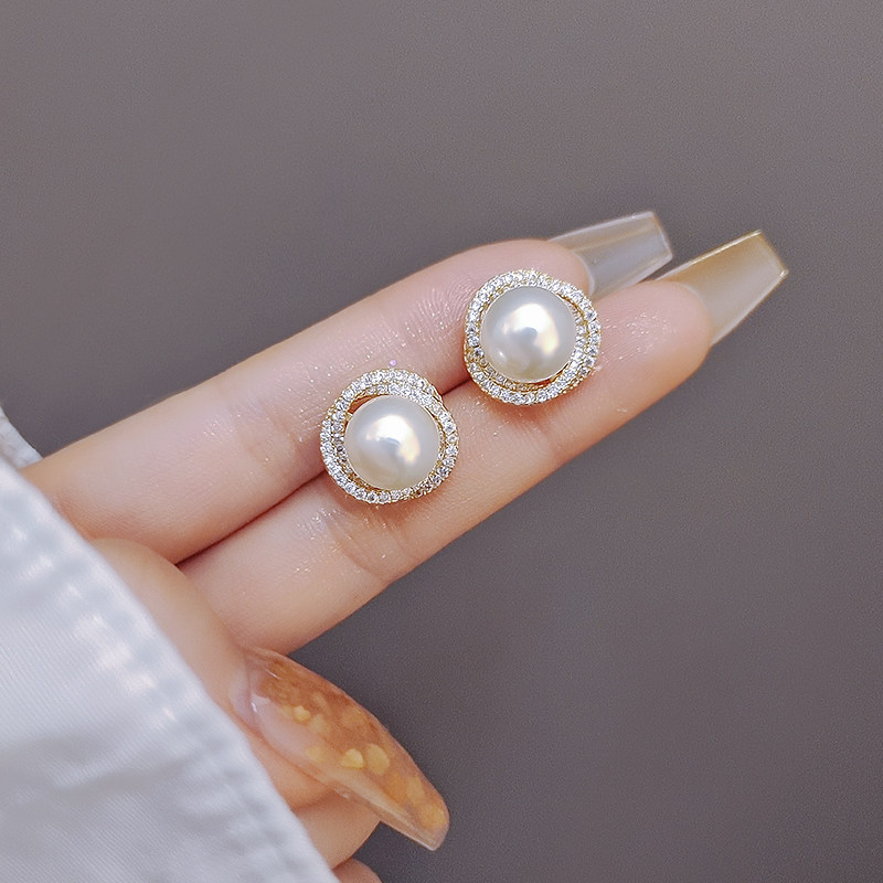 2025新款爆款珍珠耳钉女纯银气质耳环轻奢小众设计高级感螺旋耳饰,饰品/流行首饰/时尚饰品新,耳钉,淘宝优惠券,粉丝福利购,淘宝优惠卷