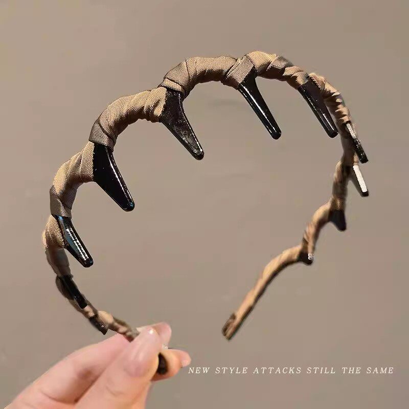 浅咖色发箍女高颅顶显脸小头箍