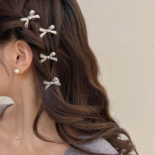 小号金属蝴蝶结发夹2025新款高端碎发侧边边夹高级感耳夹头饰女