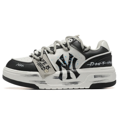 MLB女鞋男鞋定制球鞋笑脸挂牌复古低帮板鞋增高休闲鞋百搭情侣鞋