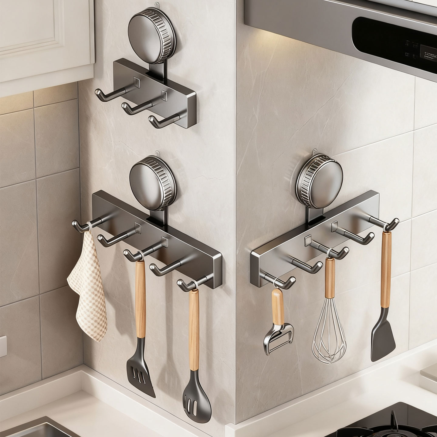 多功能吸盘厨房挂钩免打孔