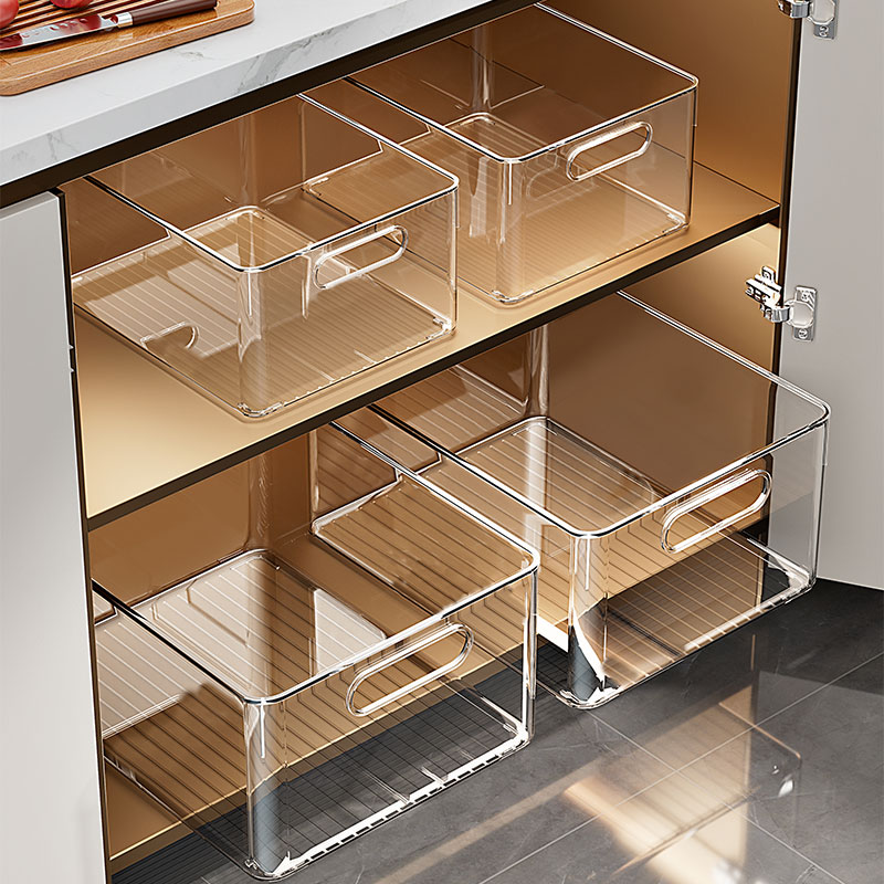 橱柜收纳盒零食杂物透明亚克力