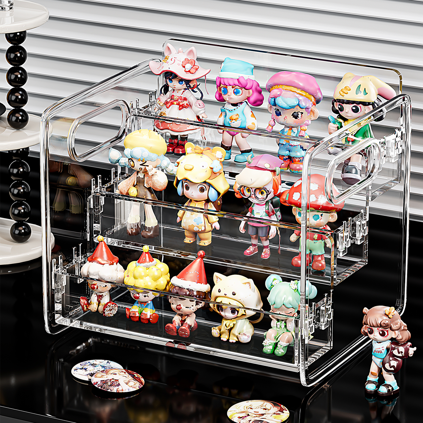 2025新款盲盒展示架收纳亚克力