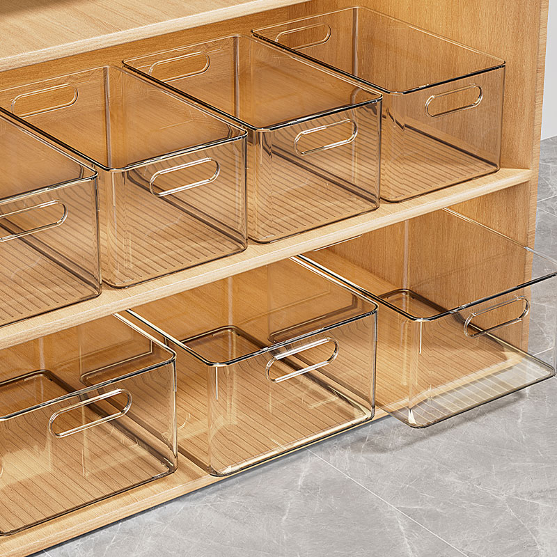 收纳筐长方形透明亚克力塑料桌面