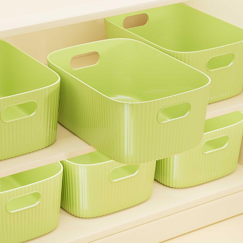 桌面收纳盒杂物零食玩具整理篮