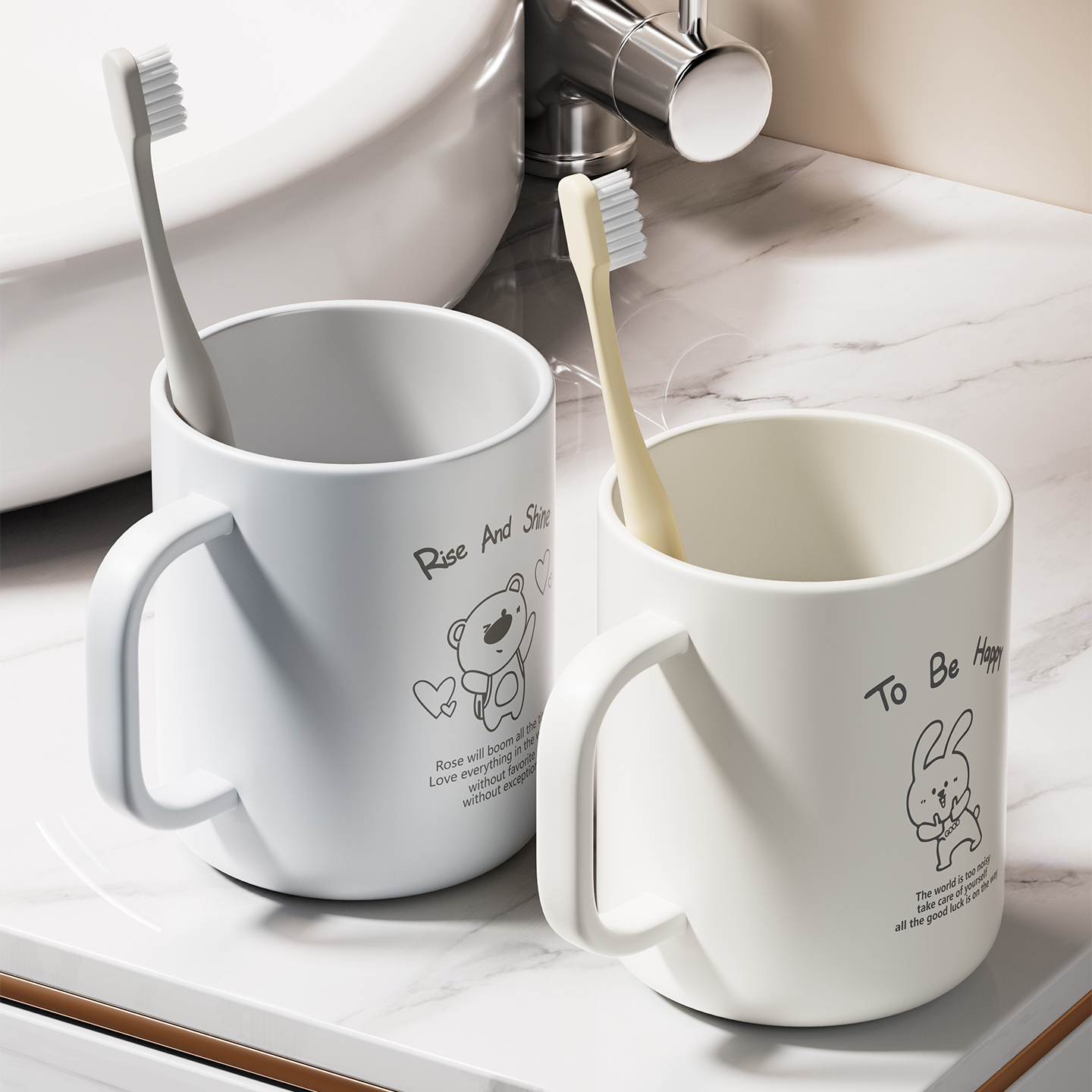 家用情侣刷牙杯漱口杯防霉抗菌