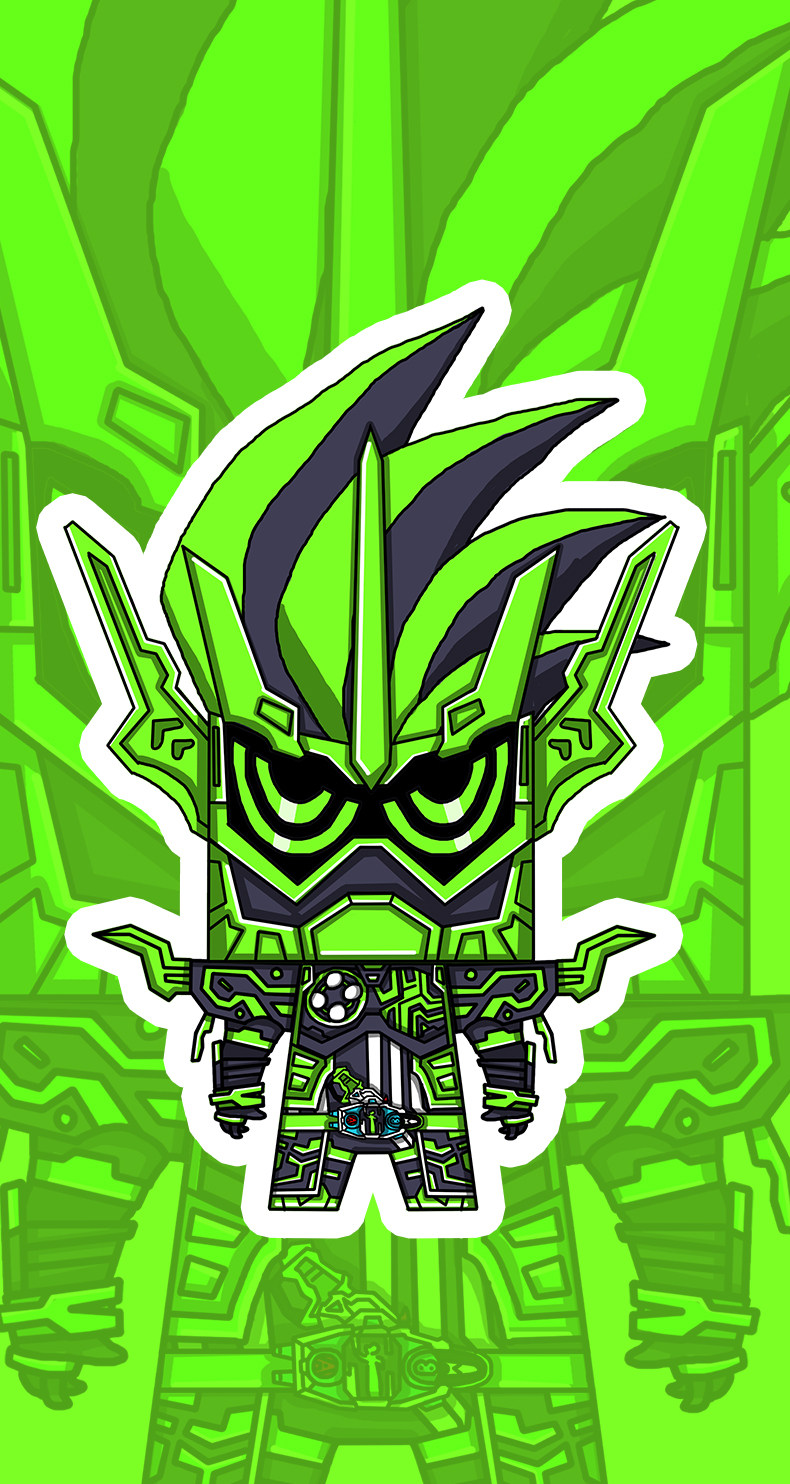 假面骑士Ex-Aid动作游戏玩家2级危险僵尸任务玩家动漫卡通DIY纸模