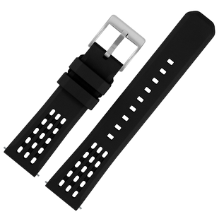 适用佳明Forerunner255氟橡胶表带265M时尚运动245M Venu2 plus 645透气腕带高驰APEX 2PRO/PACE2橡胶手表带