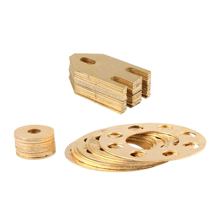 黄铜片超薄加厚加大黄铜垫片垫圈圆形异形黄铜垫片切割加工定制
