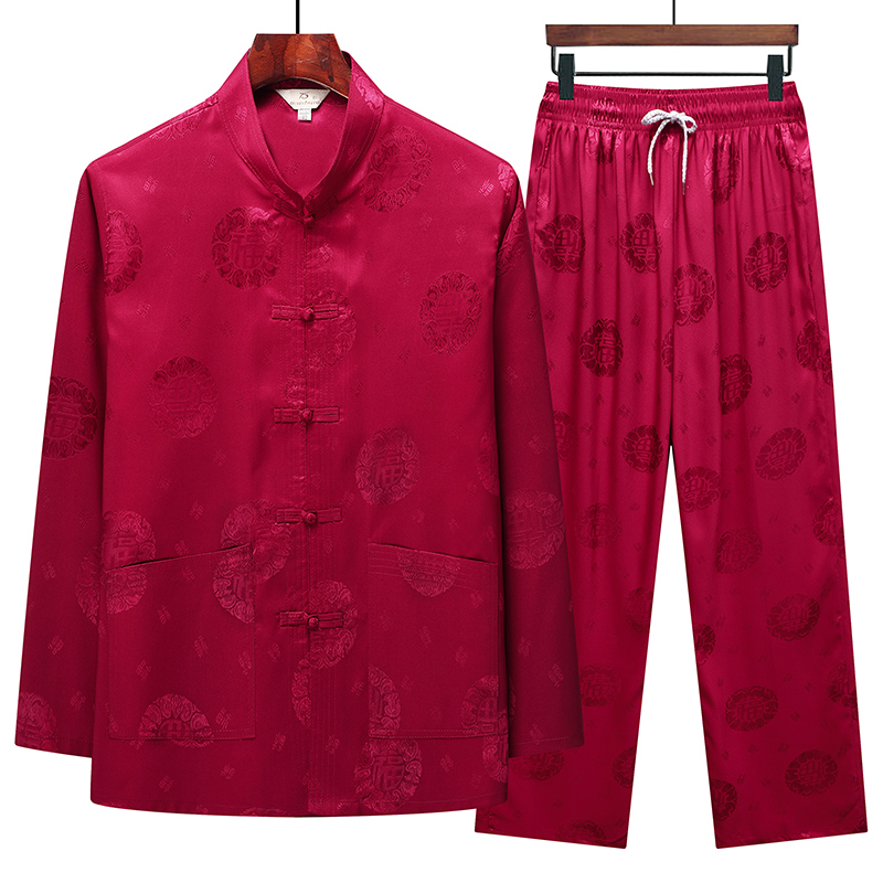 中国风长袖薄款冰丝夏季唐装