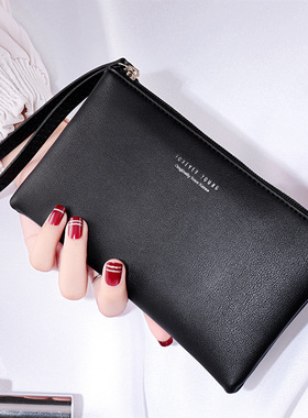 新款士女式钱包长款超薄简约时尚大容量零钱包手机一体包手拿包