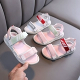 Мягкие летние спортивные сандалии для мальчиков, нескользящая пляжная обувь, в корейском стиле, мягкая подошва