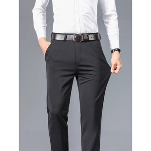 男士加绒加厚商务休闲裤秋冬款长裤男裤保暖裤子男装