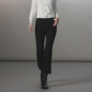 女长裤 微喇毛须显瘦直筒牛仔裤 新款 XJ402039A190 雪歌25年冬季