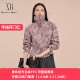 上衣XK108013B296 休闲新款 雪歌花色短外套女长袖 翻领2025春季