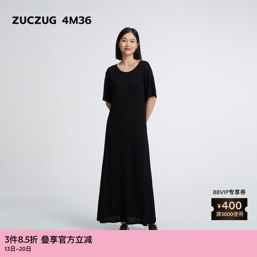 ZUCZUG4M36莱赛尔圆领连衣裙