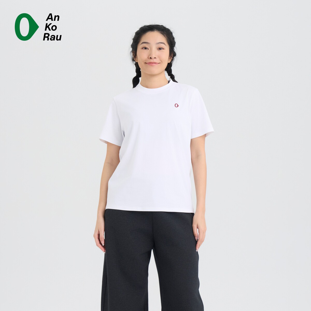 【新品】素然 AnKoRau 安高若 26春女士经典白色皮马棉短袖T恤