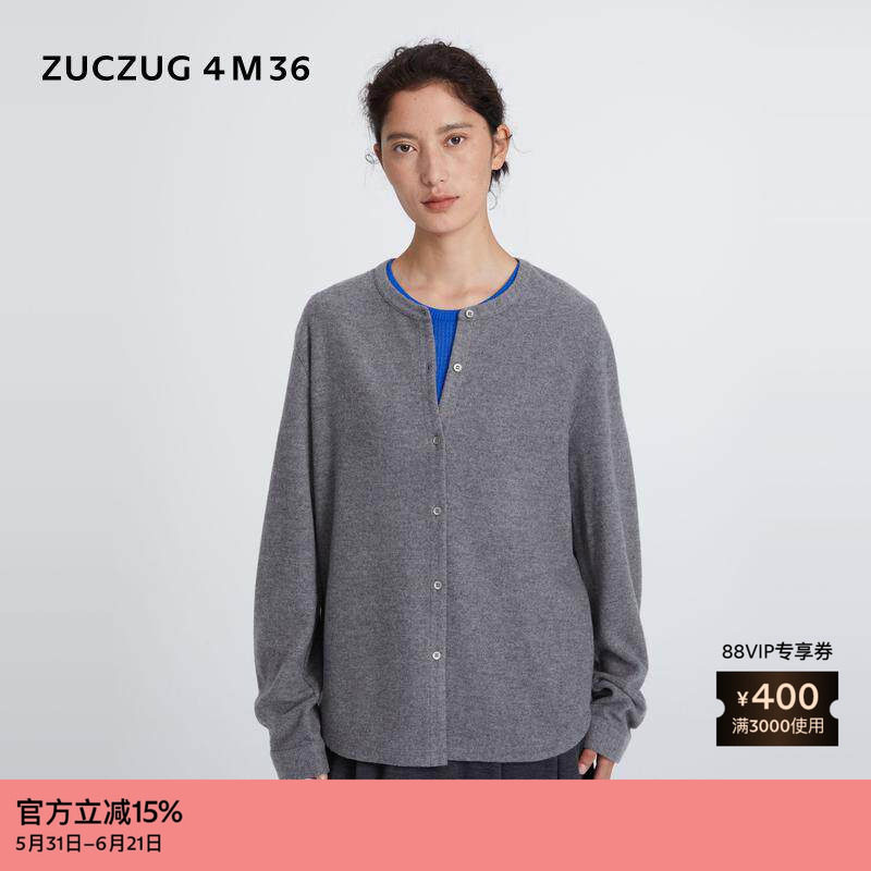ZUCZUG4M36小华夫格圆领衬衫