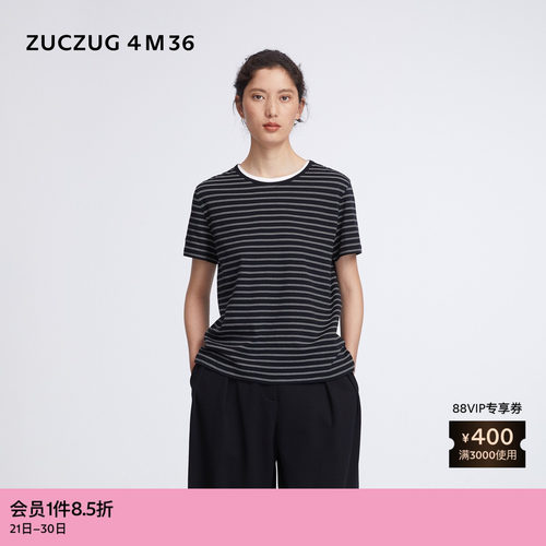 ZUCZUG4M36针织布合体短袖T恤