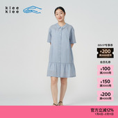 素然klee 连衣裙 式 klee 25夏女士淡人环保棉薄棉布衬衫