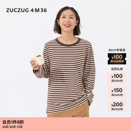 ZUCZUG4M36针织布微松长袖T恤