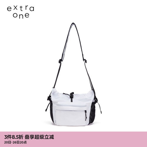 extraone尼龙布简约气质斜背包