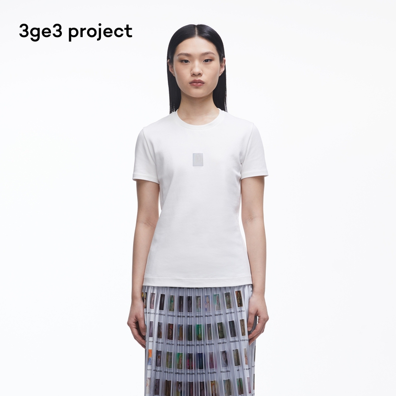 3ge3 project纯棉针织布女T恤