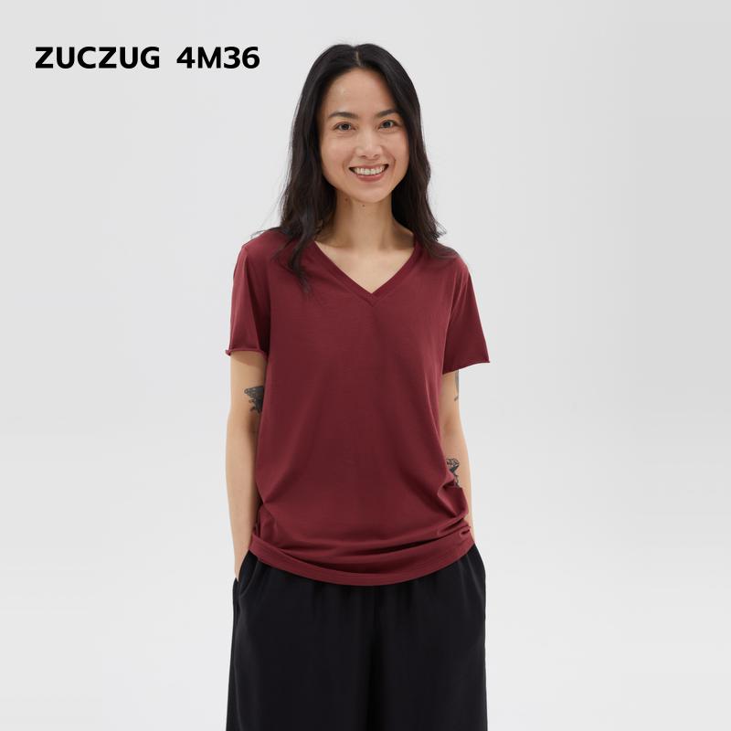 ZUCZUG4M3625柔软棉V领短袖T恤