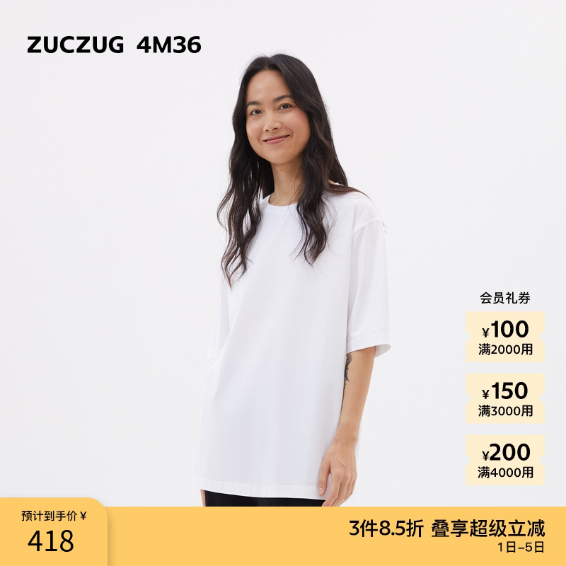 ZUCZUG4M36针织布超宽松短袖T恤